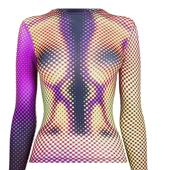 Tops | Sinead Goreydigitally Printed Curve Enhancing Top | Poshmark